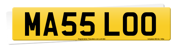 Registration number MA55 LOO